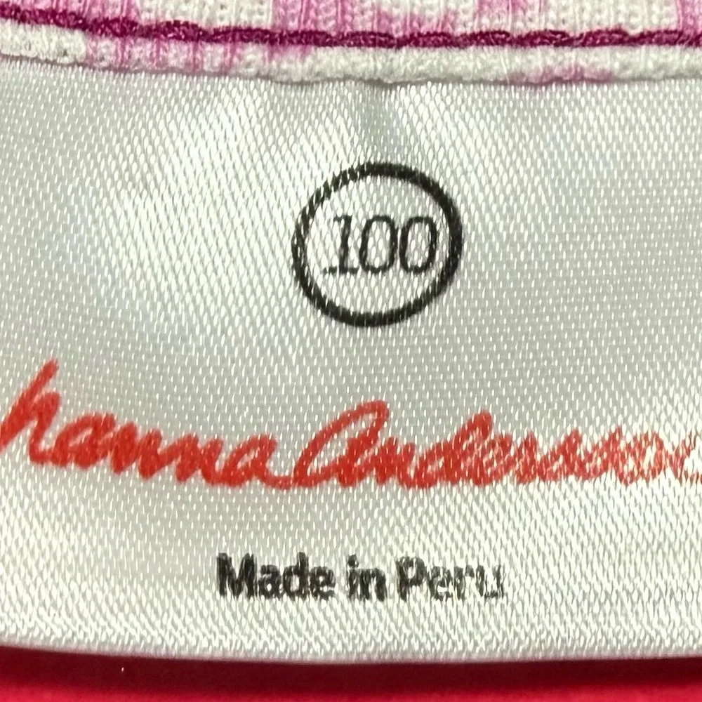 Hanna Andersson White Label with Pink Script